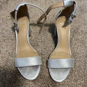 Gianni Bini Silver Black Heels